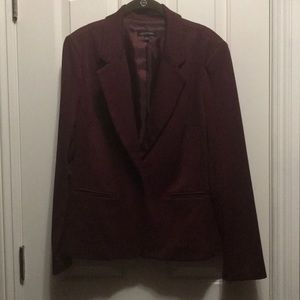Burgundy Lined Blazer